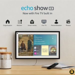 AMAZON ECHO SHOW 15 SMART HUB WITH FIRE TV & ALEXA