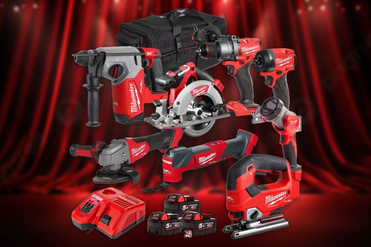Win This Milwaukee 18V Cordless 8 Piece Tool Kit