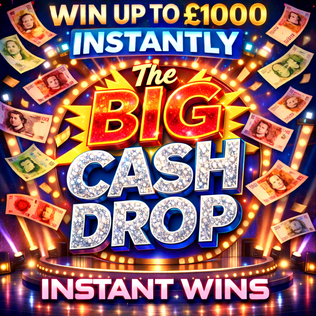 THE BIG CASH DROP : WIN UP TO £1000 INSTANTLY+ £500 END PRIZE!#3