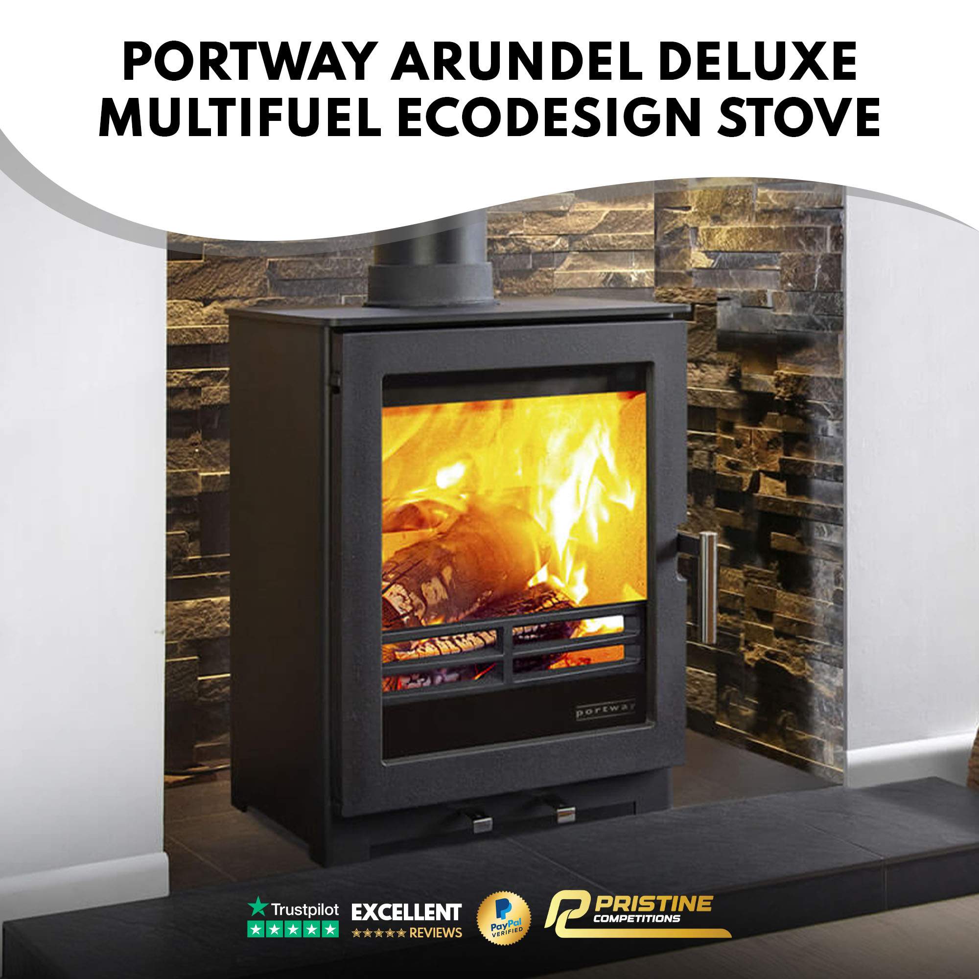 Portway Arundel Deluxe Wood Burning / Multifuel Ecodesign Stove #2