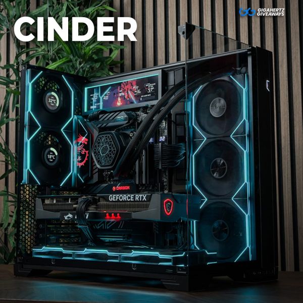 Cinder | 9850X3D / RTX 5080 PC + 30 InstaWins