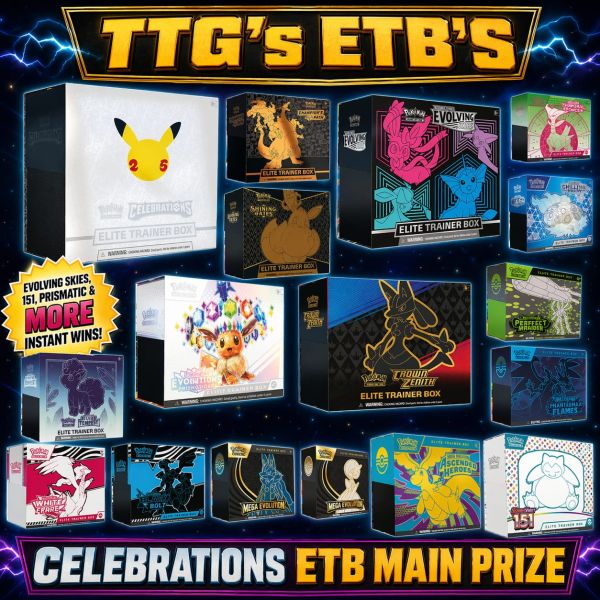 Auto Draw – Pokémon TCG: TTG’s ETB’s Instant Wins – 25th Celebrations ETB End Prize