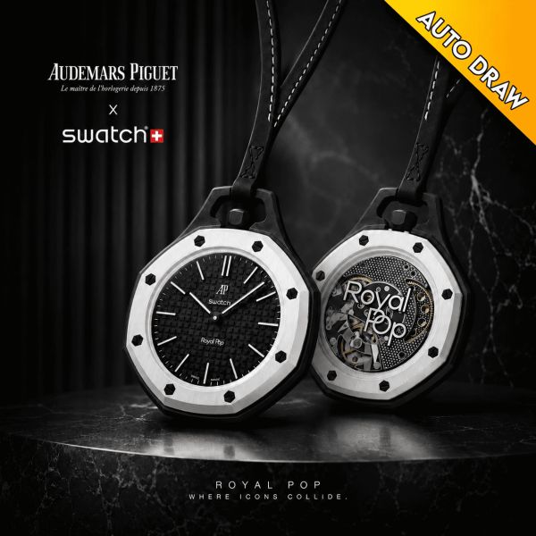 SWATCH X AUDEMARS PIGUET ROYAL POP OCHO NEGRO – BRAND NEW RELEASE