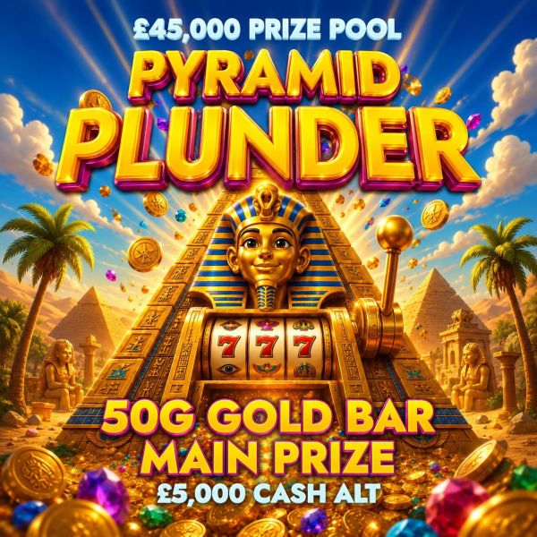 Pyramid Plunder (50G Gold Bar or £5000 Main Prize + £40,000 Of Instants)