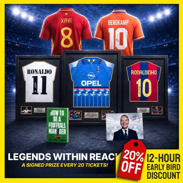 Memorabilia Mania! Signed Prize EVERY 20 Tickets!