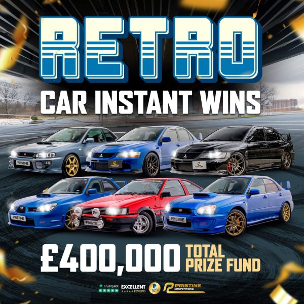 HUGE Retro Cars Instant Wins – 8,000 Prizes – £400,000 Prize Fund
