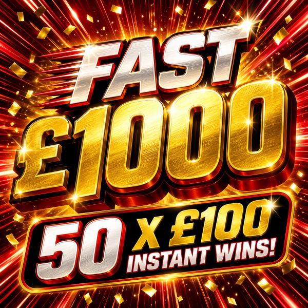 £1000 CASH WITH 50 INSTANT WINS