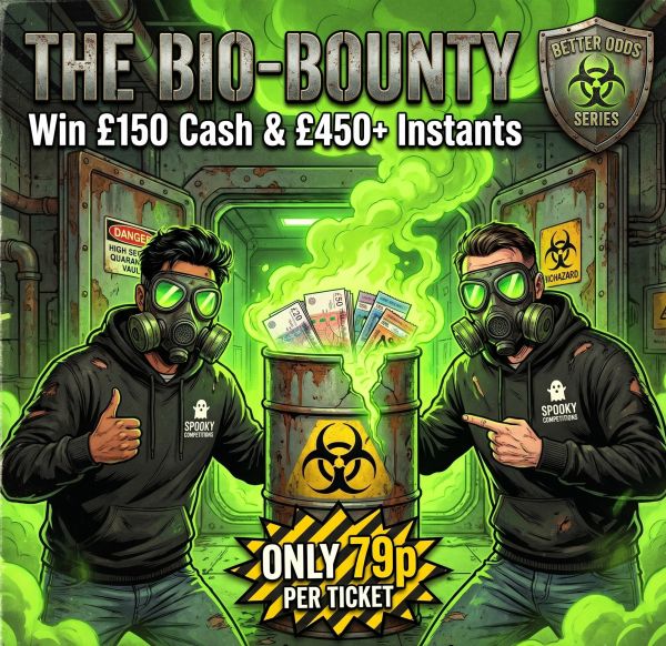 THE BIO-BOUNTY | Only 79p! | £450+ INSTANTS | £150 End Prize ☢️