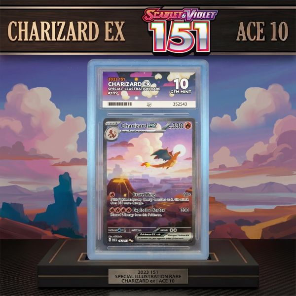 CHARIZARD EX 151 ACE 10 CARD!
