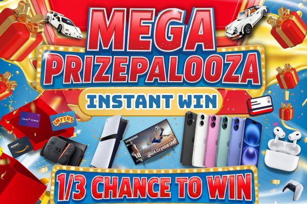 April Prizepalooza 1/3 Chance Instant Win