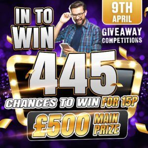 In to Win – 445 Chances to win