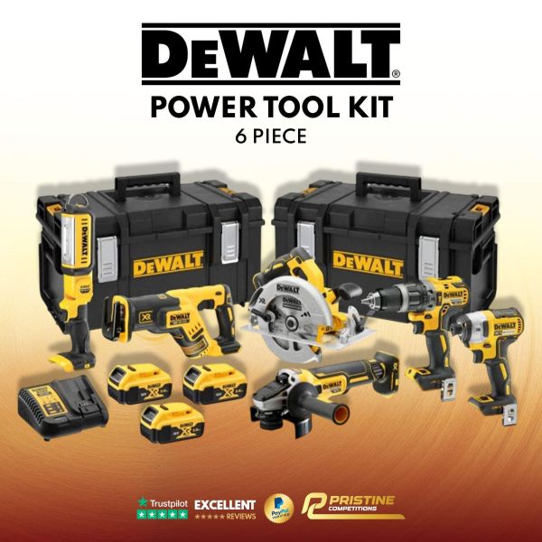 Power Tool Kit 3-18v-5Ah Lithium Batteries 6pce #3