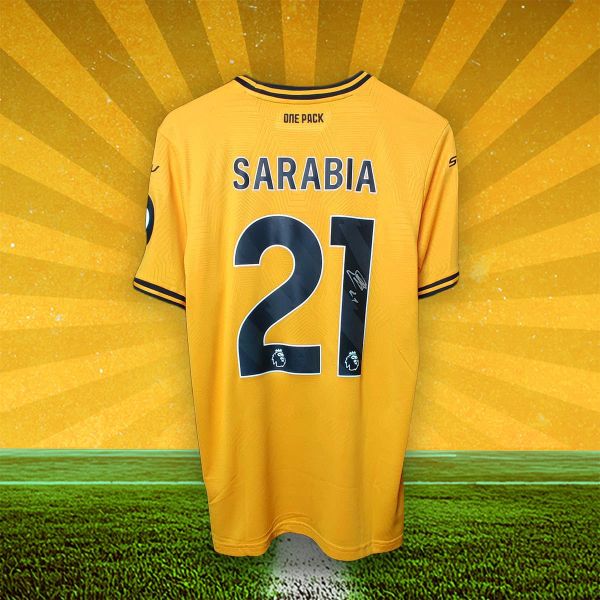 Pablo Sarabia Signed Wolves Shirt!