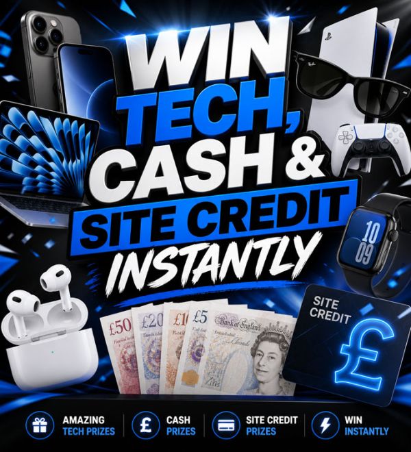 Cash, credit and tech instant win