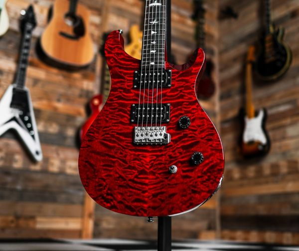 PRS SE Custom 24 Quilt in Scarlet Red