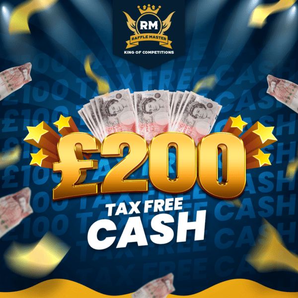 £200 Cash In Your Bank And Its TAX Free Only 99p Per Entry Live Draw 21-05-26