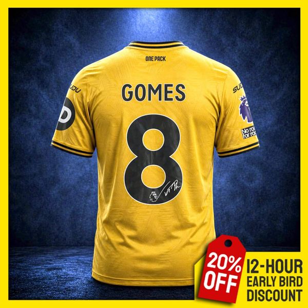 Rodrigo Gomes Signed Wolves Shirt!