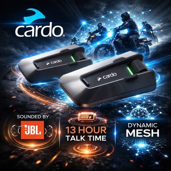 Cardo Packtalk Edge Mesh Intercom – Duo