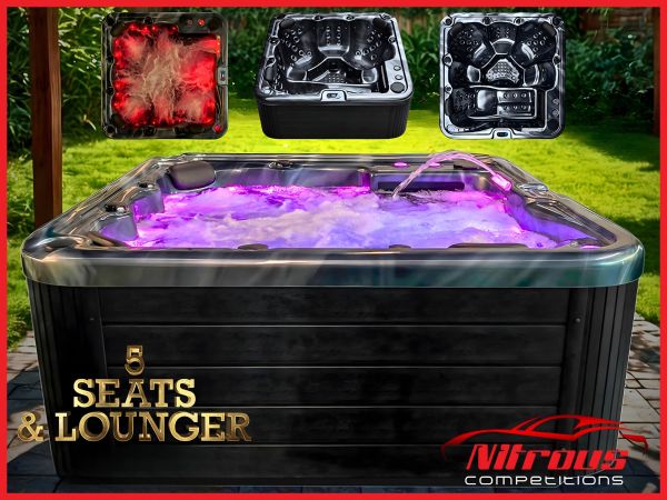 MONARCH PRO 5 SEAT + LOUNGER HOT TUB [Draw April 19th]