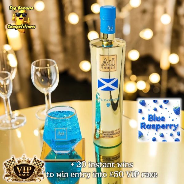 AU Vodka Blue Raspberry  ✨ PLUS £50 VIP RACE ENTRY✨