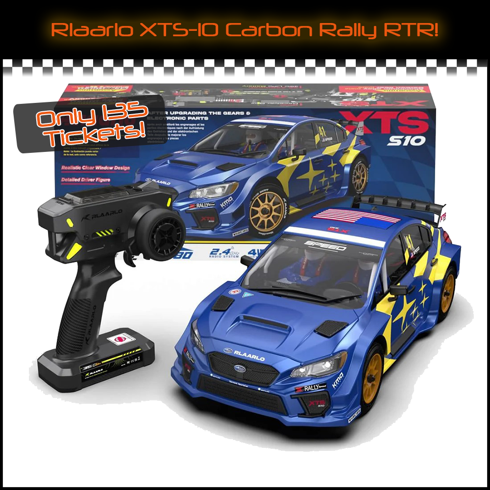 Rlaarlo 1/10 Scale RTR 4WD Carbon Fibre Brushless RC Rally Car XTS-S10