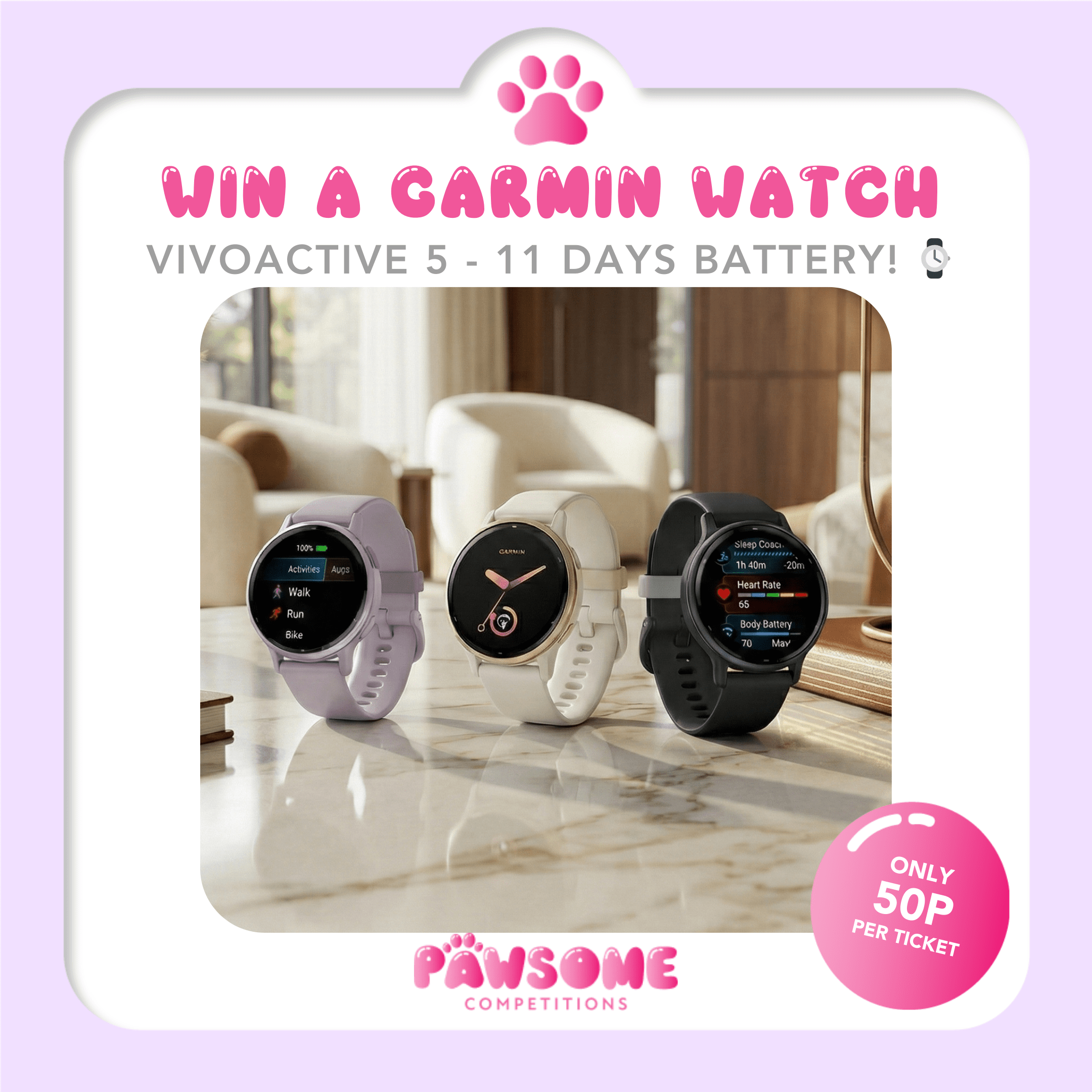 WIN A Garmin Vivoactive 5 Smartwatch ⌚