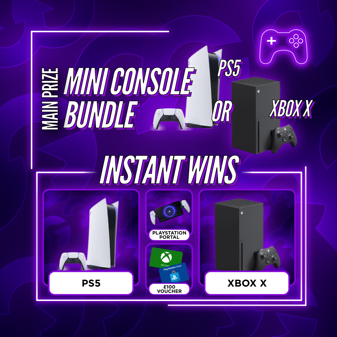 Mini Console Bundle + Instant Wins #17