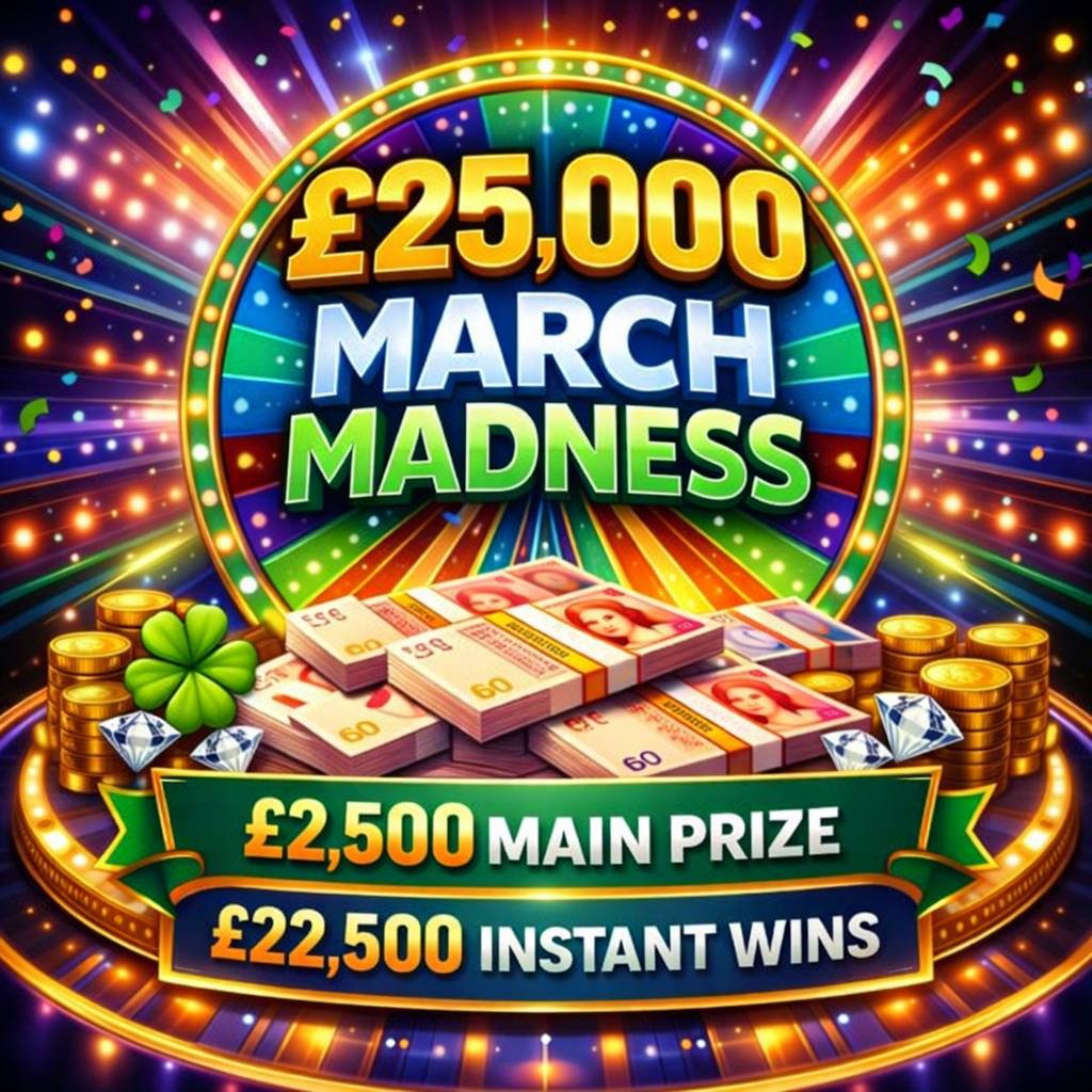 £25,000 March Madness Prize Pool – £2,500 Main Prize