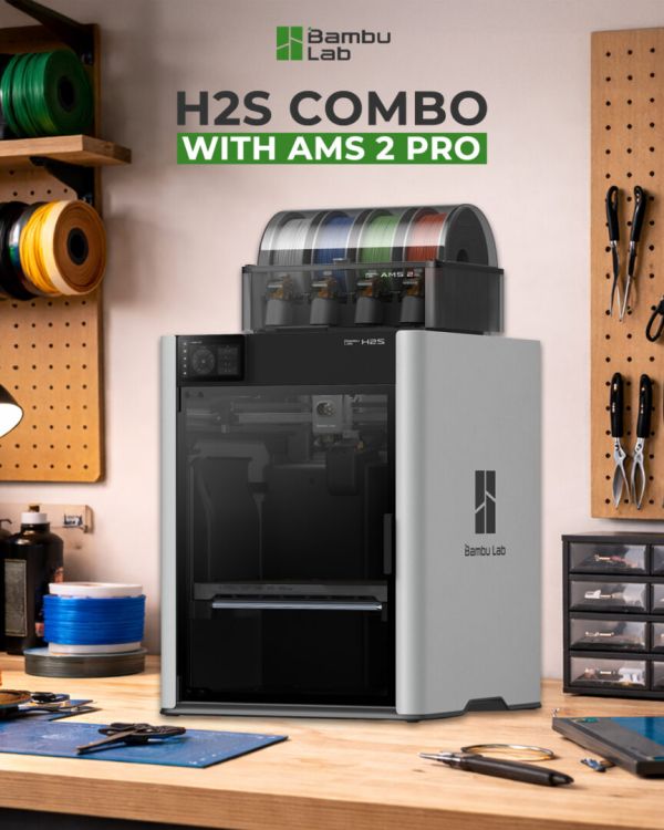 Bambu Lab H2S Combo with AMS 2 Pro