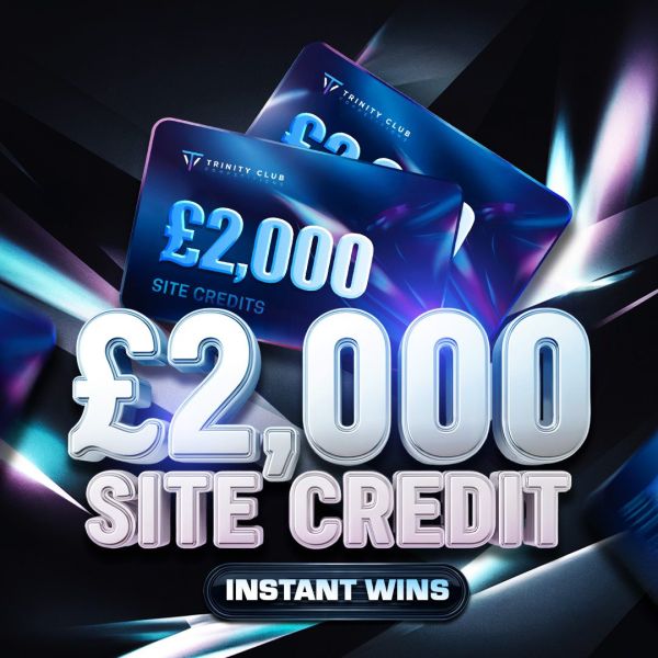 £2000 SITE CREDIT INSTANT WINS – £200 CREDIT END PRIZE