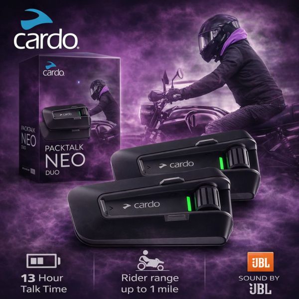 Cardo Packtalk Neo Mesh Intercom – DUO