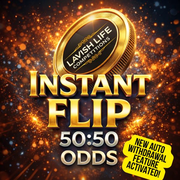 INSTANT FLIP : CASH INSTANTS – 50/50 ODDS#5 – AUTO WITHDRAWAL!