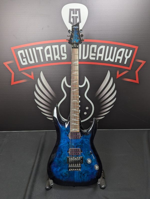 Schecter Omen Elite-6 FR | See-Thru Blue Burst