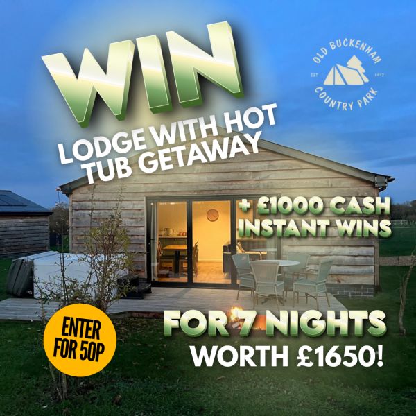 Win a 7‑Night Luxury Lodge Holiday with Hot Tub at Old Buckenham Country Park - Worth £1650!
