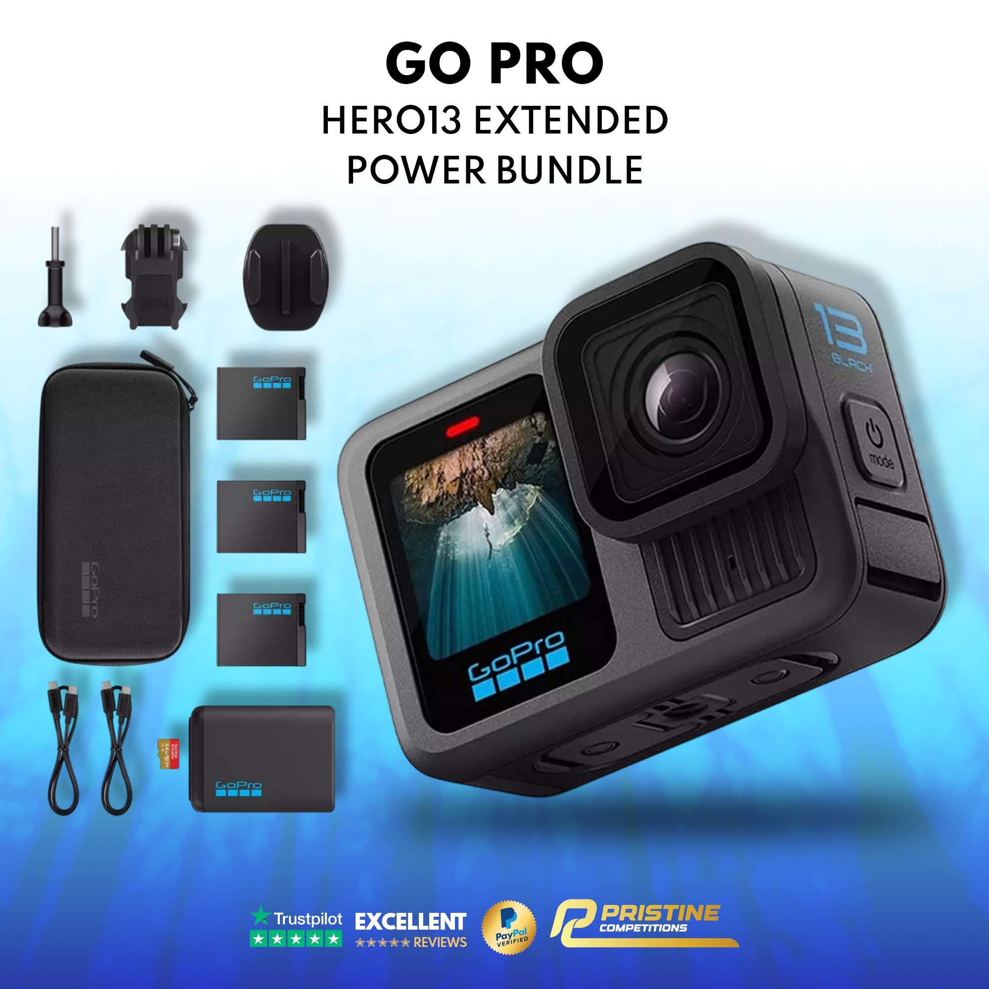 Go Pro Hero13 Extended Power Bundle – Black #3