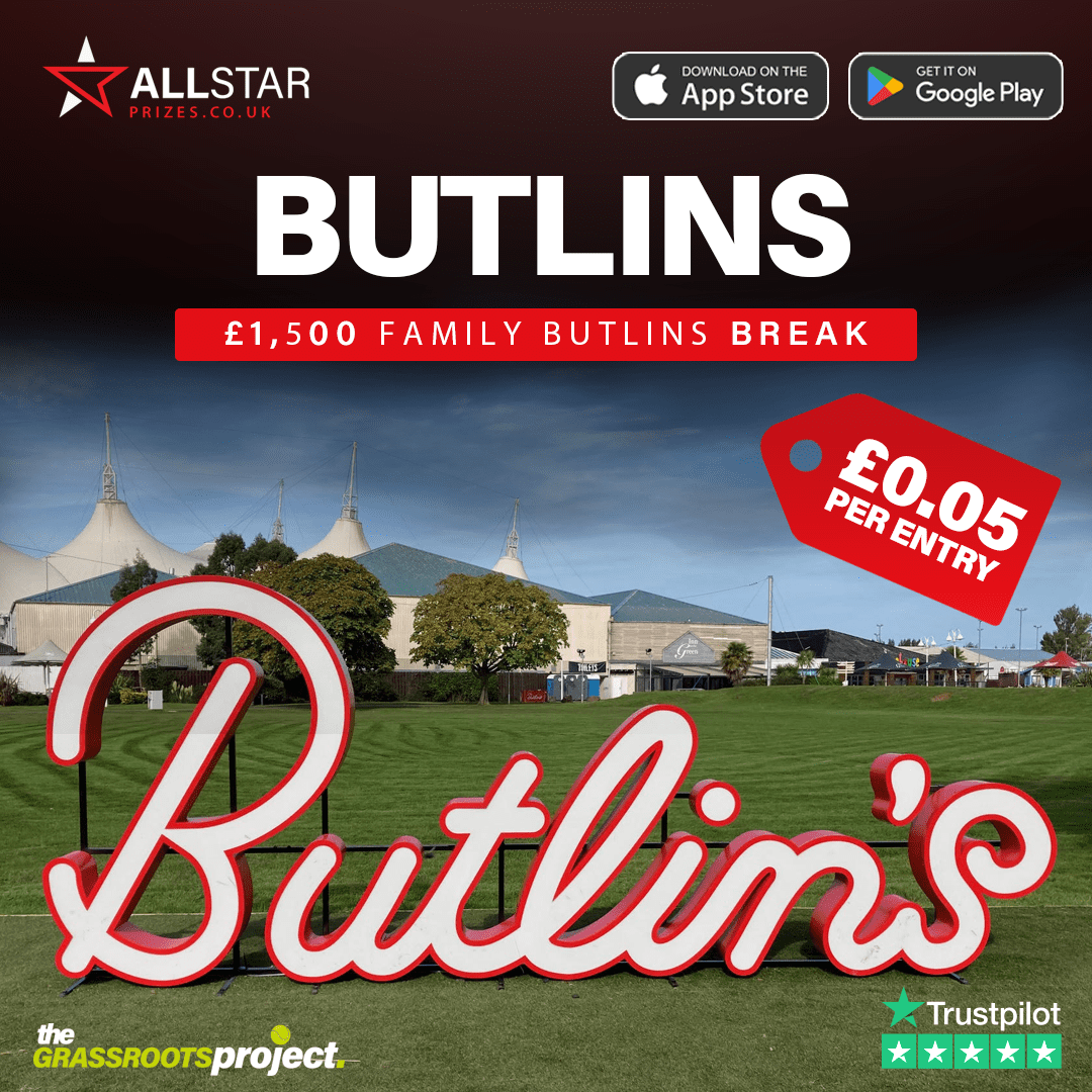 £1,500 Butlins Family Holiday