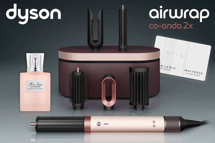 Win this NEW Dyson Airwrap Co-anda, Miss DIOR Parfum u0026 £200 John Lewis Voucher
