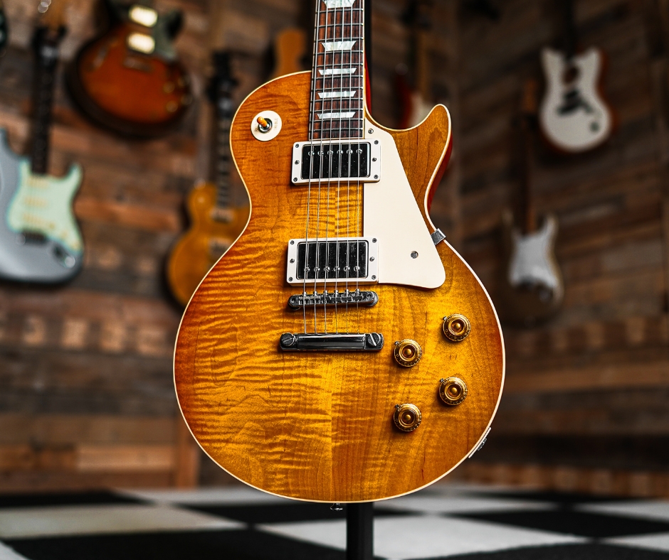 Gibson Custom Shop Historic 1958 Reissue Les Paul Standard Flame Top VOS Faded Lemon Burst