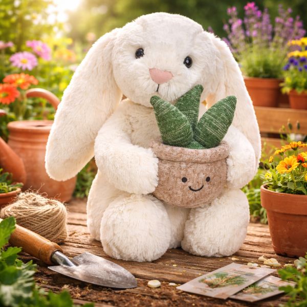 Cream Bunny with Plant JellyCat – 05.04.26