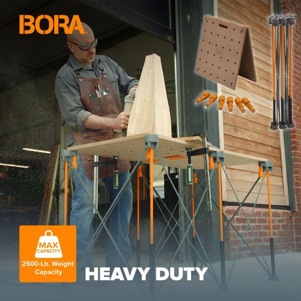 Auto Draw – BORA Centipede CK6S Extendable Workstand & Table Top – 600mm