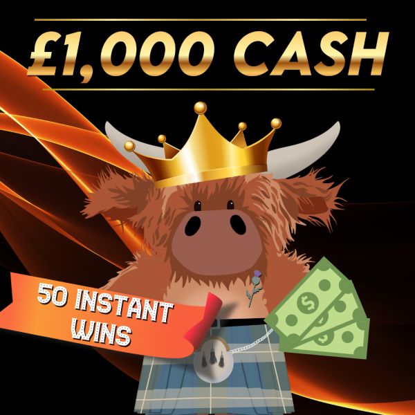 £1000 Cash+ 50 x £50 Instant wins to find