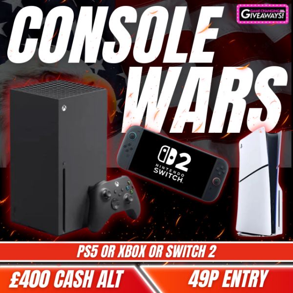 Console Wars – Chose your console or £400 Cash alt
