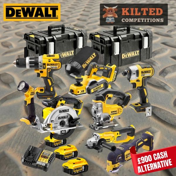 DeWalt TDKIT8 XR 18V 8 Piece Kit with 3x 5.0Ah Batteries