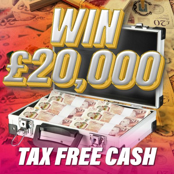 Win £20,000 Tax Free Cash For 18p!