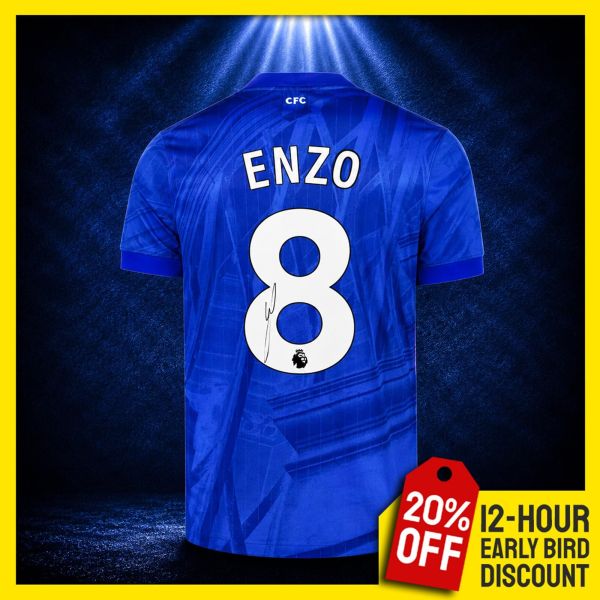 Enzo Fernandez Signed Chelsea Shirt!