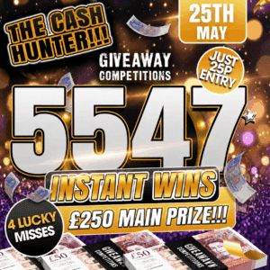 The Cash Hunter – 5552 Chances to win