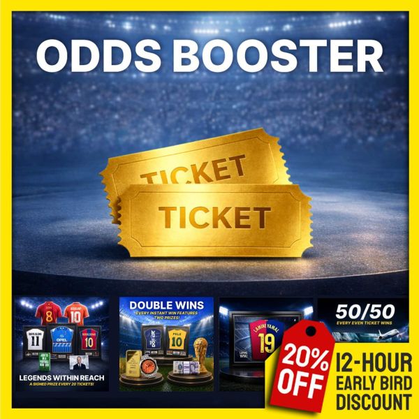 Odds Booster! £4000 Tickets into next week's Premium competitions!