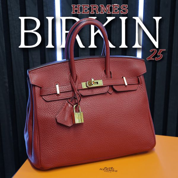 HERMES BIRKIN 25 – Rouge Grenat Gold Hardware – RSP £14,000!