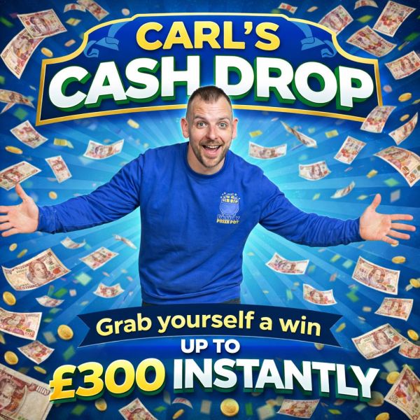 Carl's Cash Drop! £1.4K+ INSTANTS POOL! £300 END PRIZE!