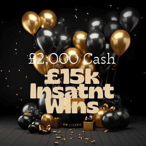 £2,000 Cash Main Prize + £15,000 Worth of Prizes to be won!